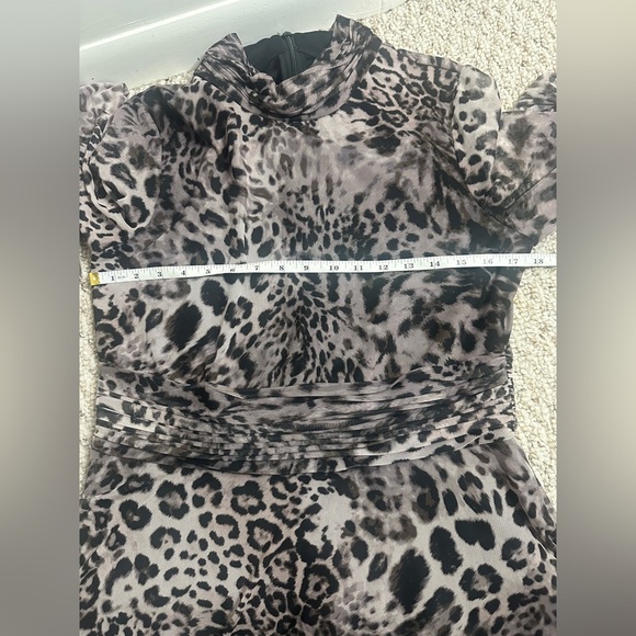 Eliza J Leopard Print Long Sleeve Dress size 14 new with tag - Picture 13 of 13